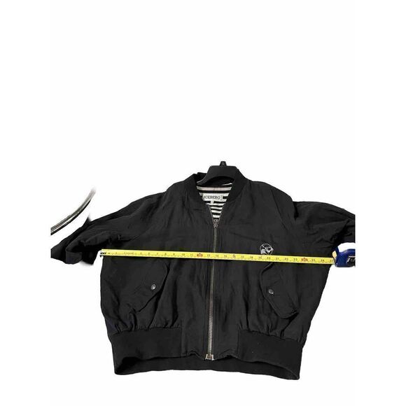 VINTAGE Men's ICEBERG DISNEY Sylvester Lightweight Black Zip Jacket SIZE 50 L - Picture 2 of 10